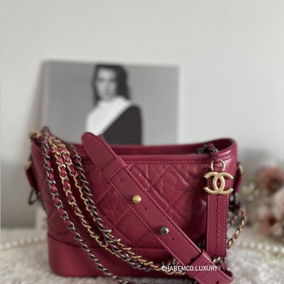 💗 Chanel Small Gabrielle Dumpling Bag Deep Rose Pink💗 Bags - Picture 2 of 4